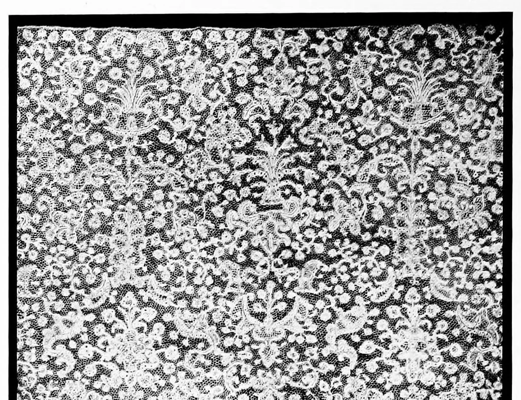 An illustration from Collection of antique laces and brocades of Max Littwitz, 1900, leaf 27