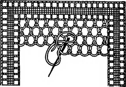 An illustration from The Priscilla Battenberg and point lace book; a collection of lace stitches with working directions for braid laces, 1912, leaf 22