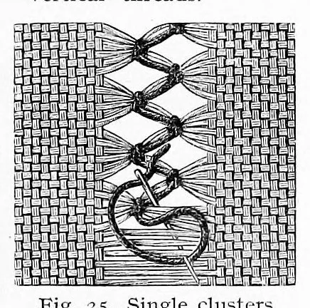 An illustration from Drawn thread work. 1st series, 1900, leaf 14