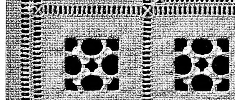 An illustration from Drawn thread work. 1st series, 1900, leaf 86