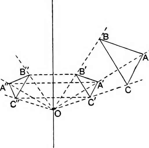 An illustration from An elementary treatise on modern pure geometry, 1893, leaf 150