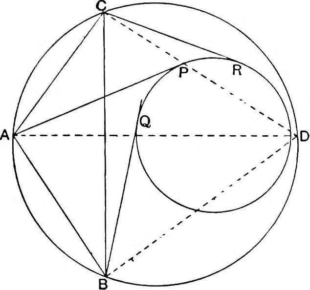 An illustration from An elementary treatise on modern pure geometry, 1893, leaf 224