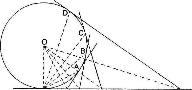 An illustration from An elementary treatise on modern pure geometry, 1893, leaf 292