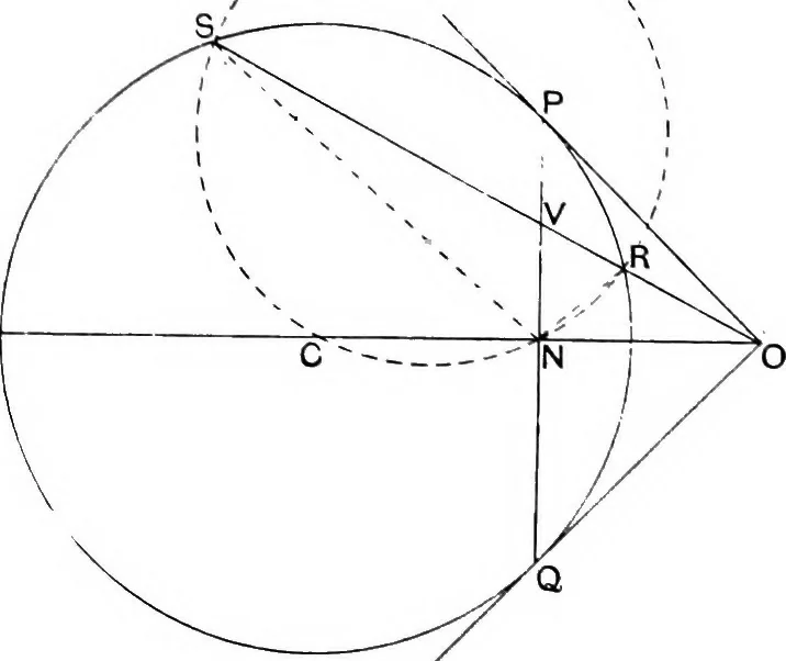 An illustration from An elementary treatise on modern pure geometry, 1893, leaf 42