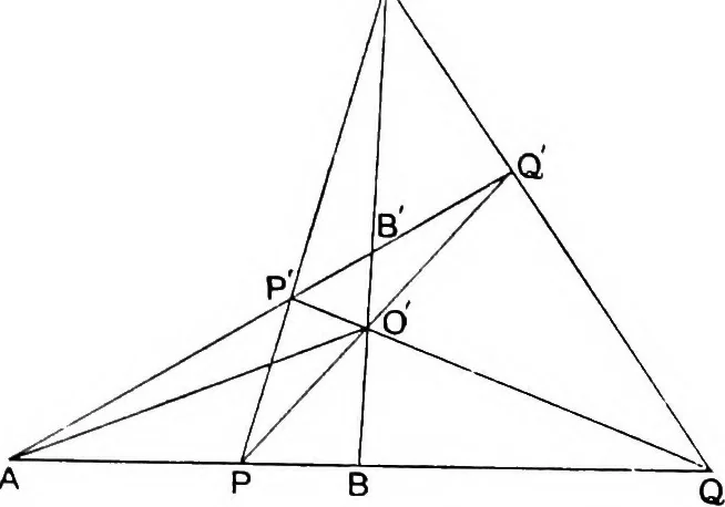 An illustration from An elementary treatise on modern pure geometry, 1893, leaf 50