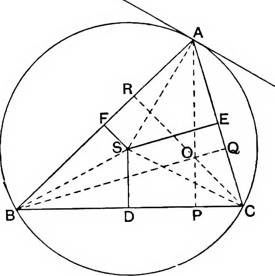 An illustration from An elementary treatise on modern pure geometry, 1893, leaf 83