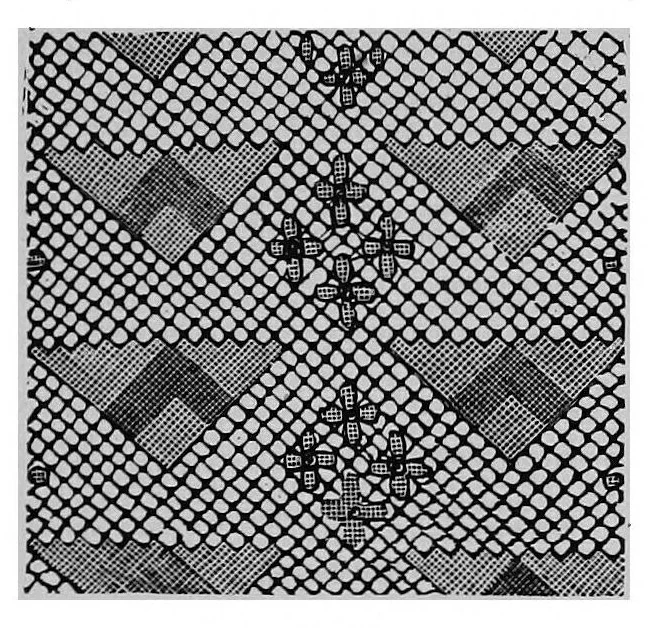 An illustration from Lace, ancient and modern; Comprising a history of its origin and manufacture, with instructions concerning the manner of making it, 1880, leaf 106