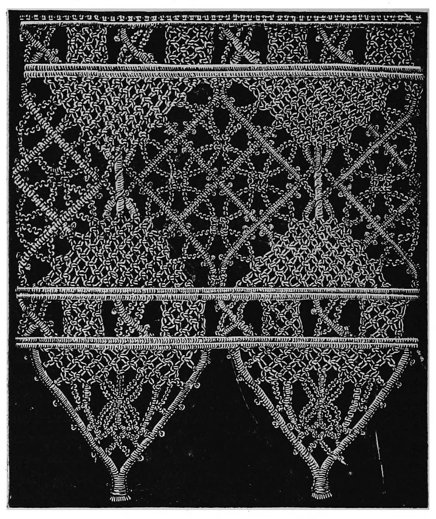 An illustration from Lace, ancient and modern; Comprising a history of its origin and manufacture, with instructions concerning the manner of making it, 1880, leaf 237