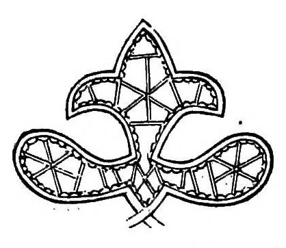 An illustration from Lace, ancient and modern; Comprising a history of its origin and manufacture, with instructions concerning the manner of making it, 1880, leaf 251