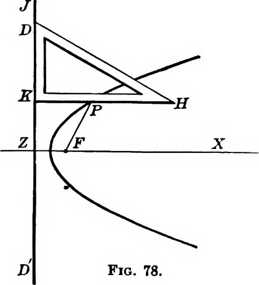 An illustration from Brief course in analytic geometry, 1911, leaf 201