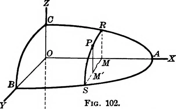 An illustration from Brief course in analytic geometry, 1911, leaf 273