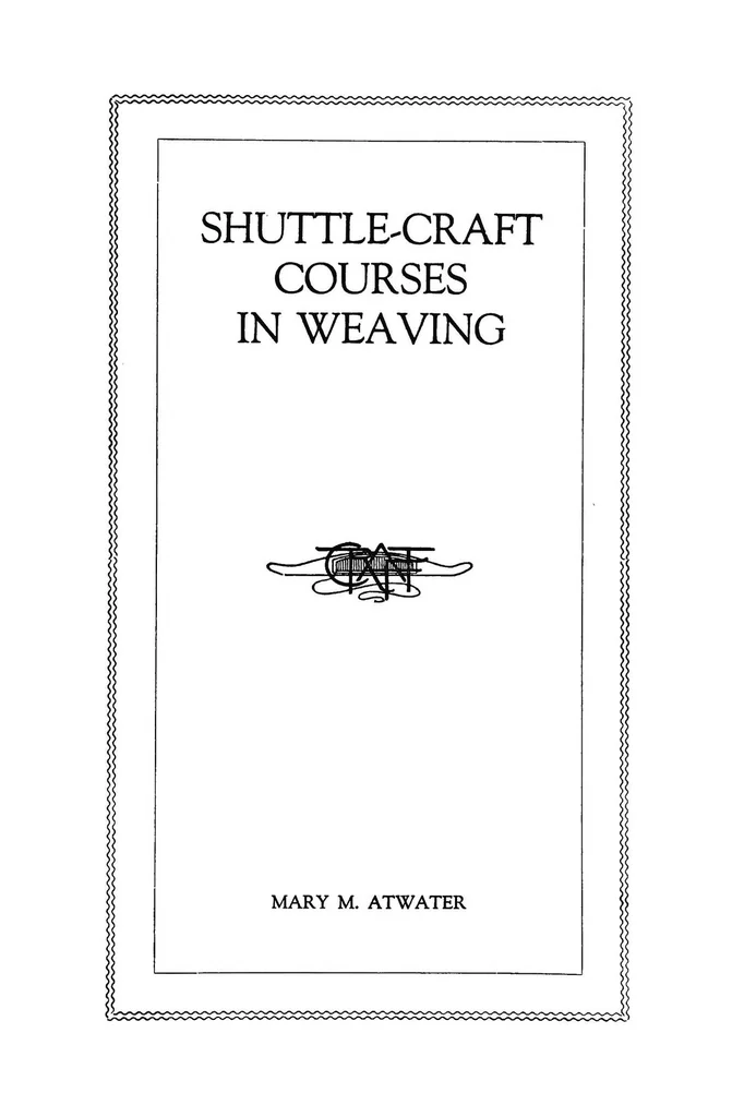 An illustration from Shuttle-craft courses in weaving, 1922, leaf 2
