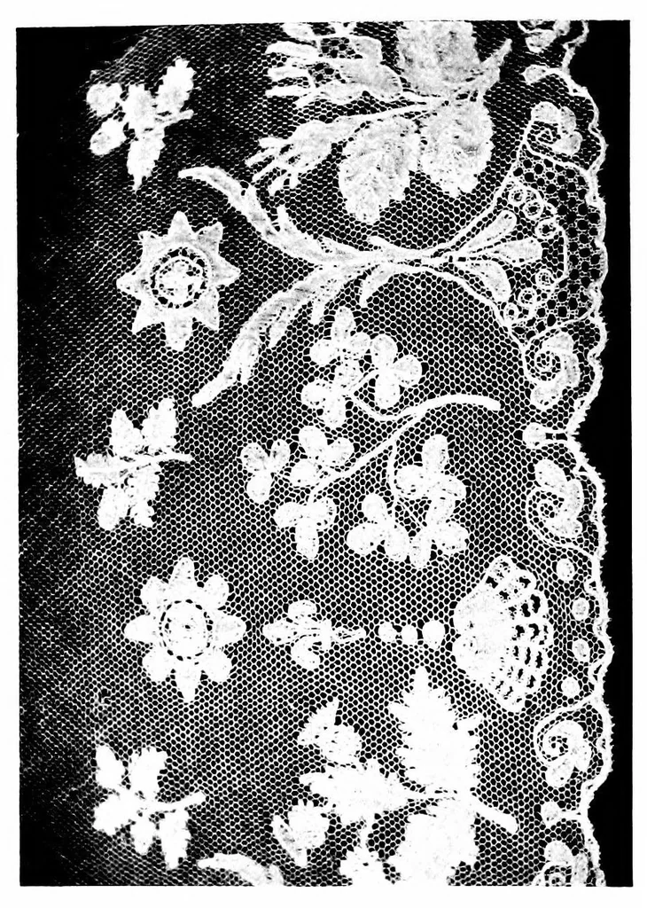 An illustration from Lace-making in the Midlands : past and present, 1900, leaf 56