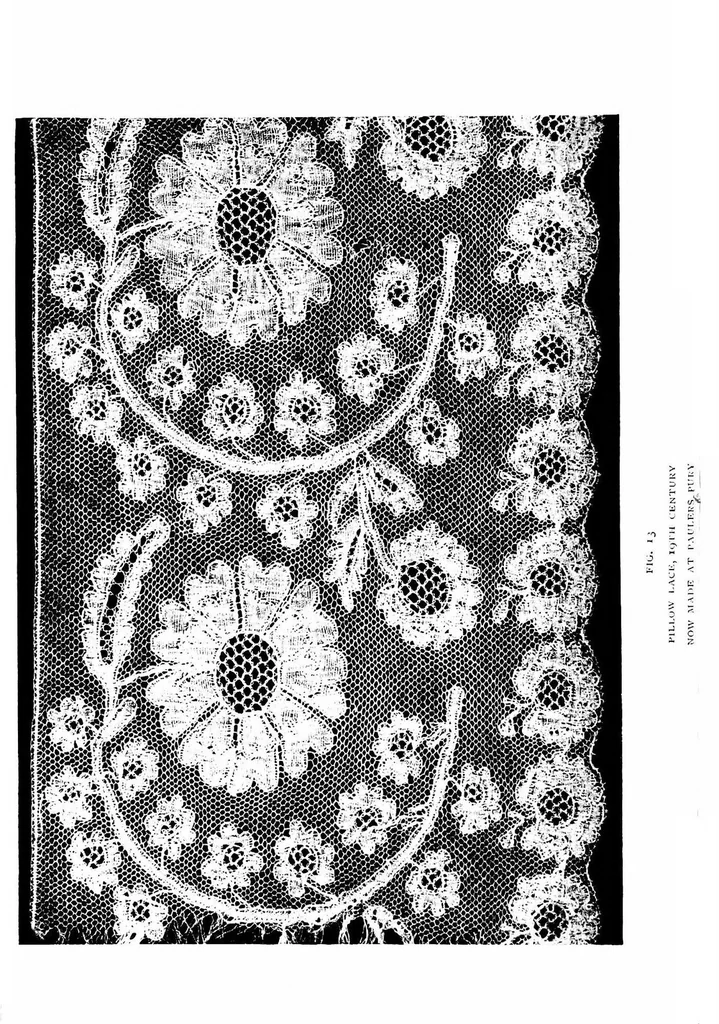 An illustration from Lace-making in the Midlands : past and present, 1900, leaf 94