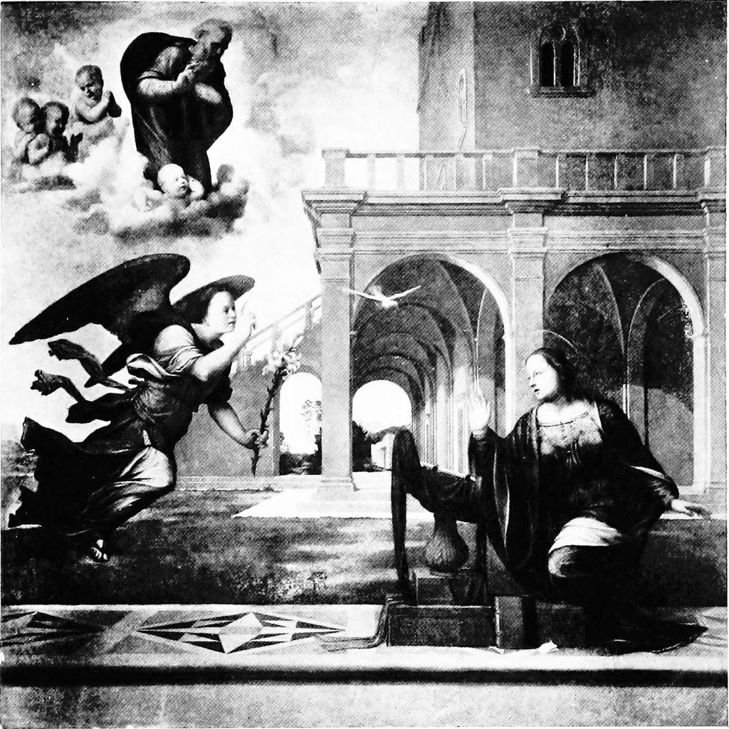 An illustration from A history of painting in Italy; Umbria, Florence and Siena from the second to the sixteenth century, 1903, leaf 184