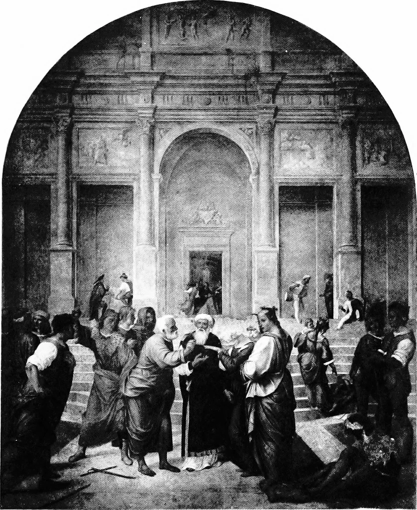 An illustration from A history of painting in Italy; Umbria, Florence and Siena from the second to the sixteenth century, 1903, leaf 188