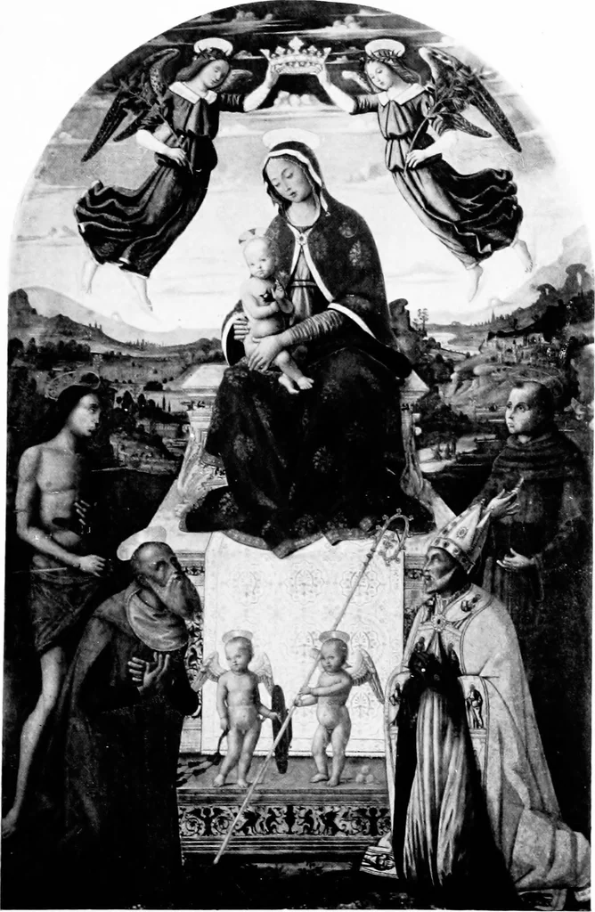 An illustration from A history of painting in Italy; Umbria, Florence and Siena from the second to the sixteenth century, 1903, leaf 22