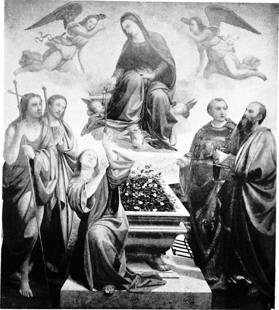 An illustration from A history of painting in Italy; Umbria, Florence and Siena from the second to the sixteenth century, 1903, leaf 238