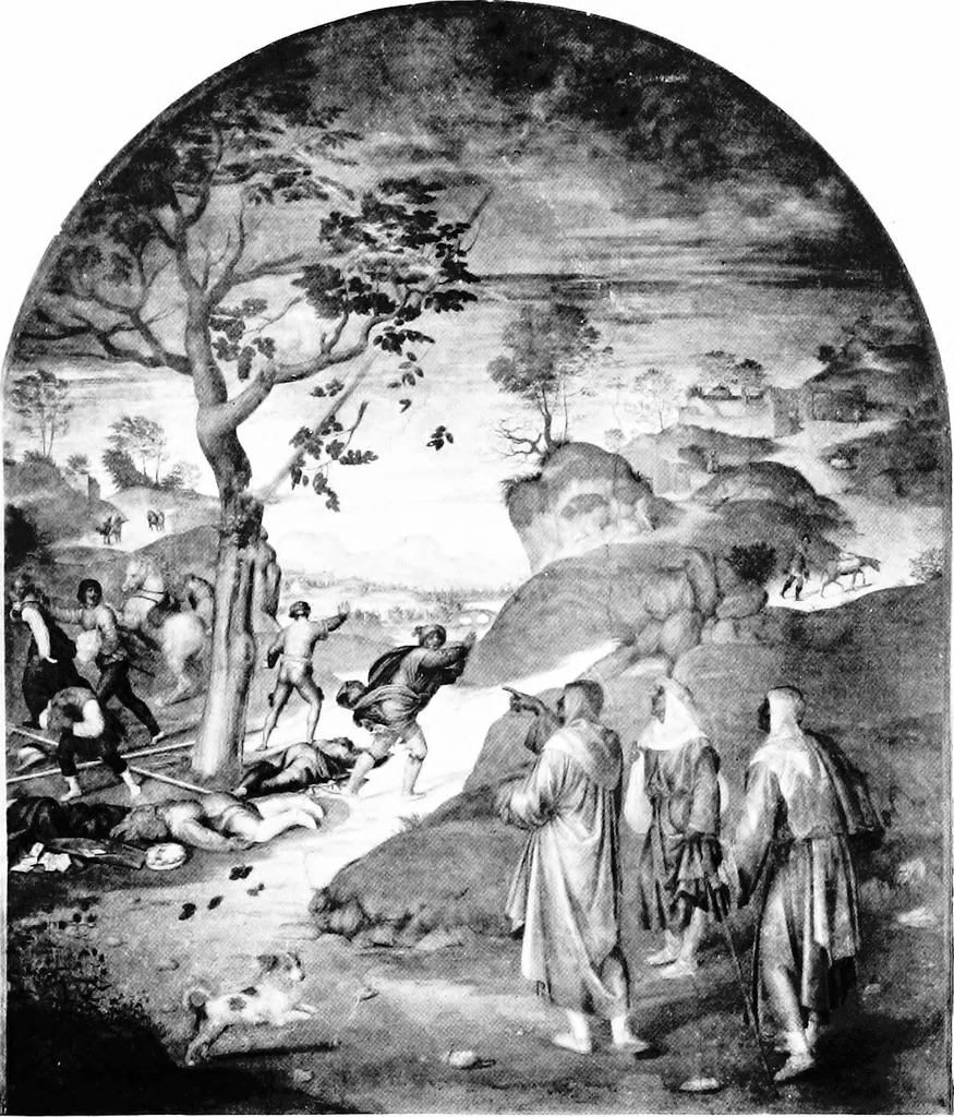 An illustration from A history of painting in Italy; Umbria, Florence and Siena from the second to the sixteenth century, 1903, leaf 250