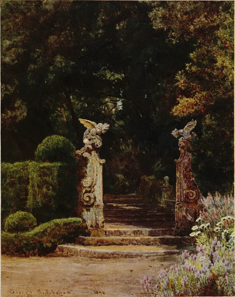 An illustration from Italian gardens, 1907, leaf 222