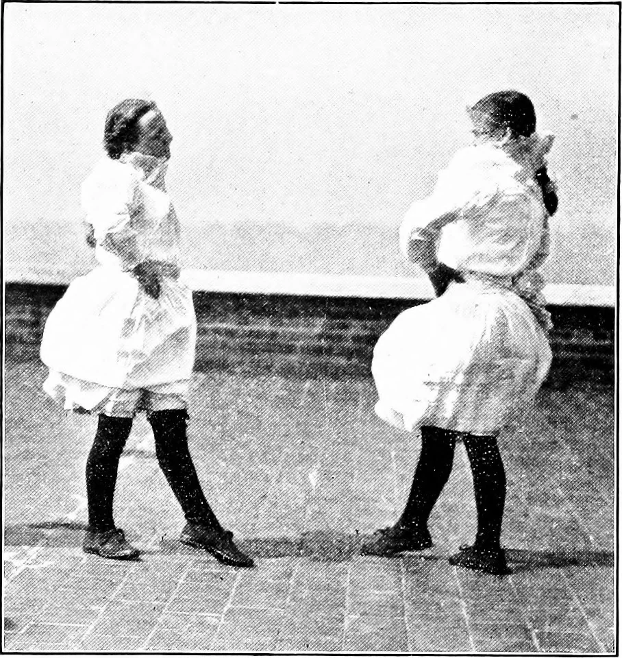 An illustration from Folk-dances and singing games; Dances of the people, 1909, leaf 24