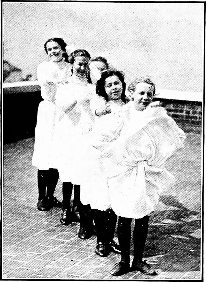 An illustration from Folk-dances and singing games; Dances of the people, 1909, leaf 44