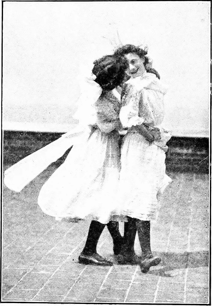 An illustration from Folk-dances and singing games; Dances of the people, 1909, leaf 49