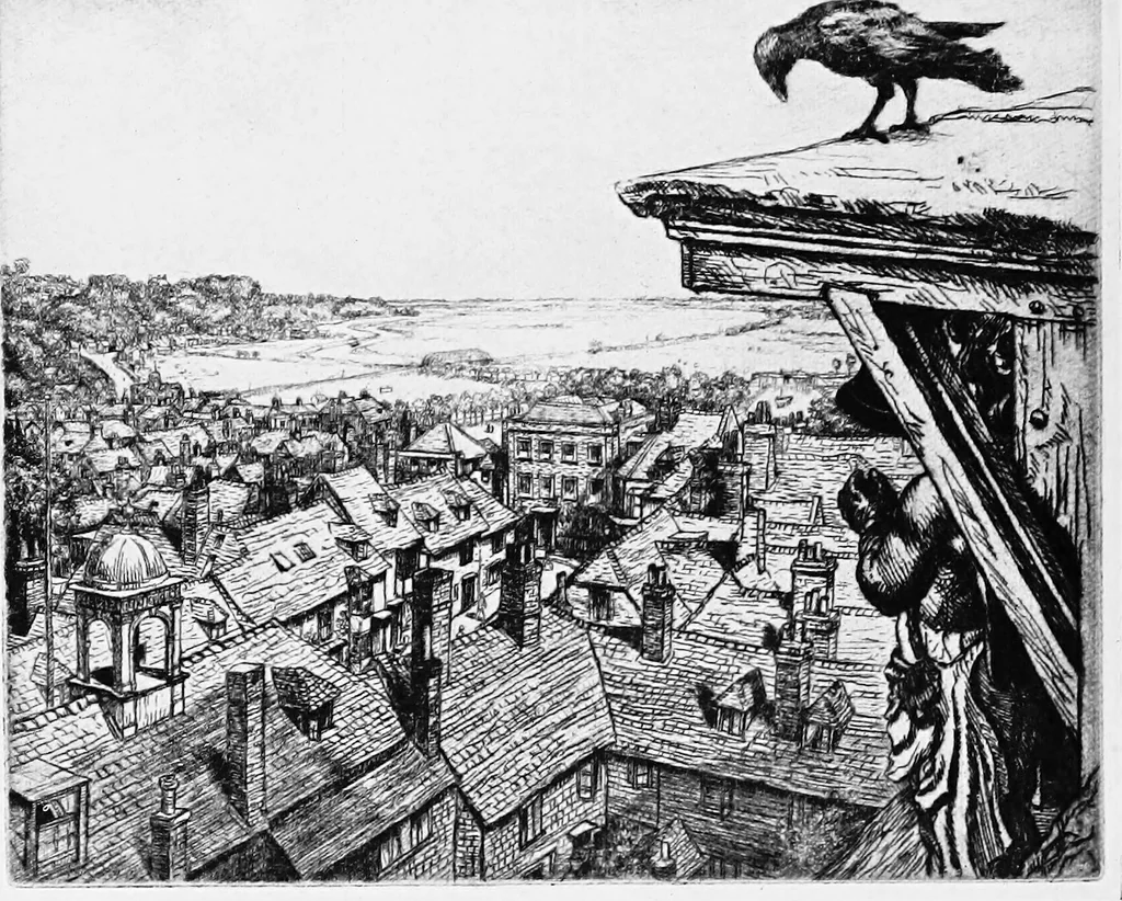 An illustration from Modern etchings, mezzotints and dry-points, 1913, leaf 109