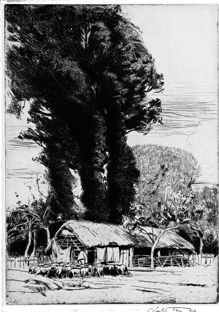 An illustration from Modern etchings, mezzotints and dry-points, 1913, leaf 110