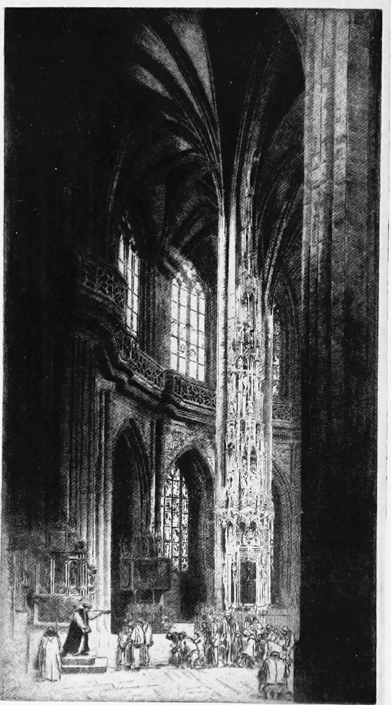 An illustration from Modern etchings, mezzotints and dry-points, 1913, leaf 111
