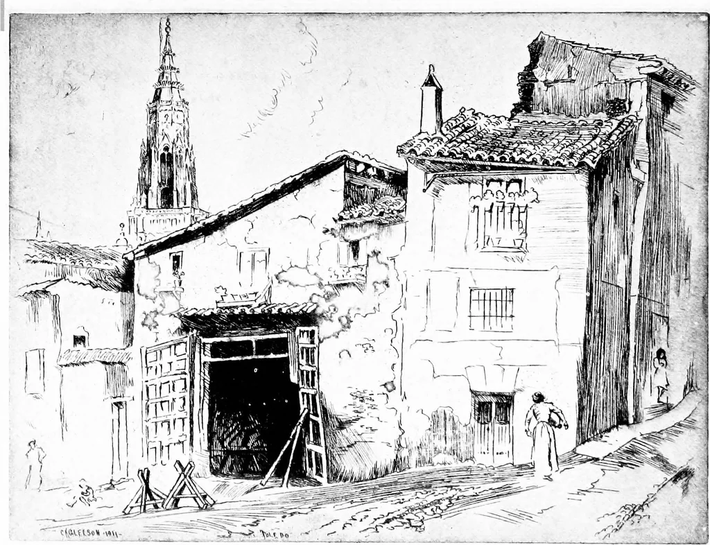 An illustration from Modern etchings, mezzotints and dry-points, 1913, leaf 132