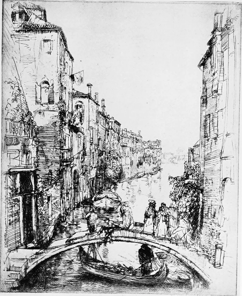An illustration from Modern etchings, mezzotints and dry-points, 1913, leaf 142
