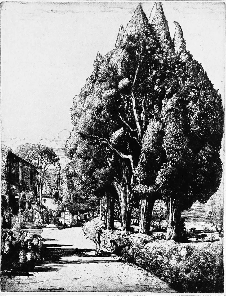 An illustration from Modern etchings, mezzotints and dry-points, 1913, leaf 144