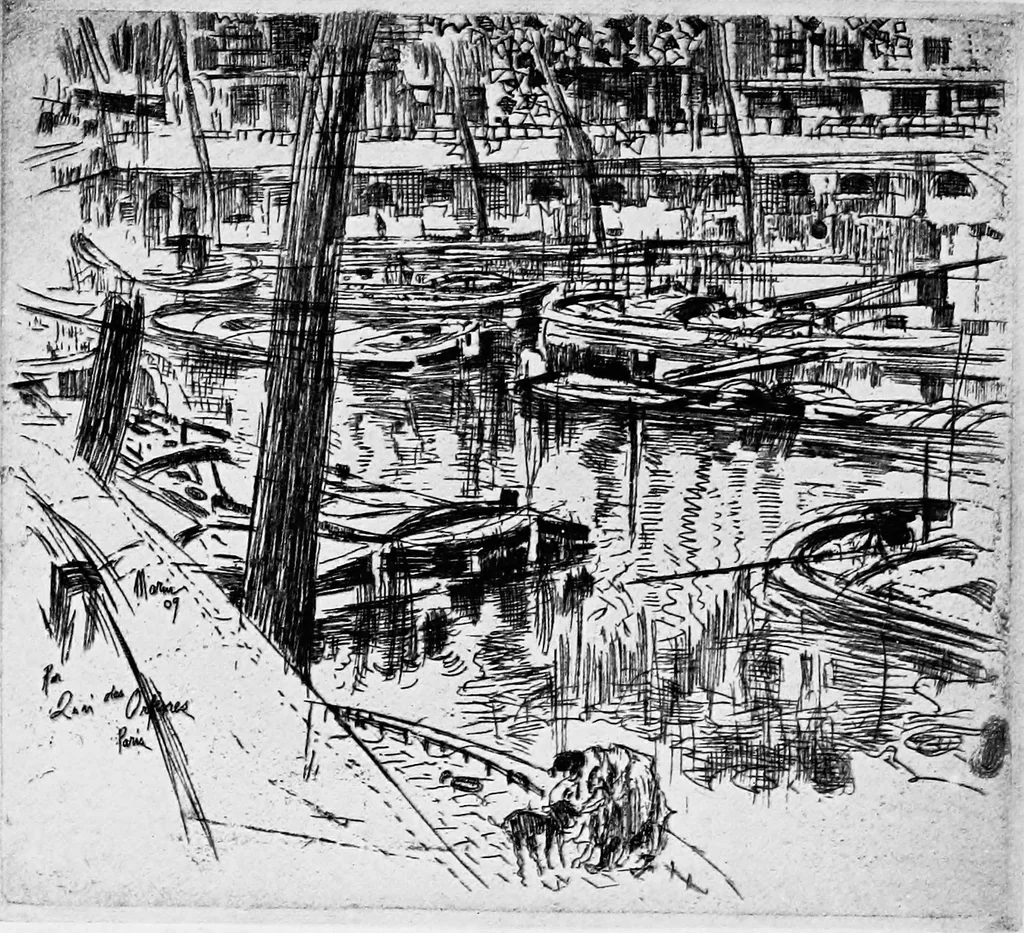 An illustration from Modern etchings, mezzotints and dry-points, 1913, leaf 145