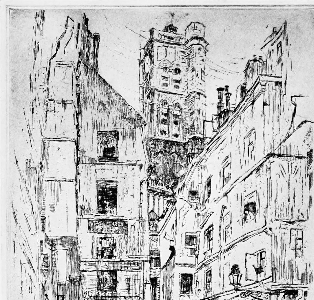 An illustration from Modern etchings, mezzotints and dry-points, 1913, leaf 146