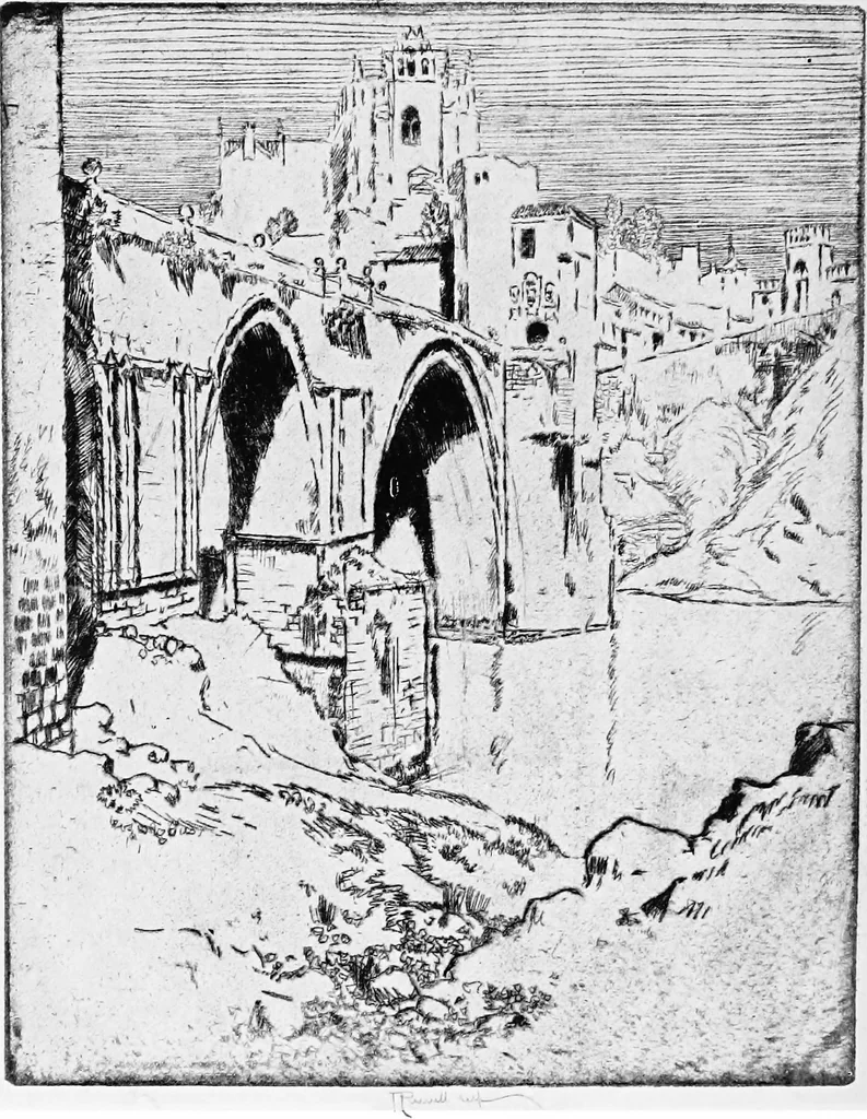 An illustration from Modern etchings, mezzotints and dry-points, 1913, leaf 151