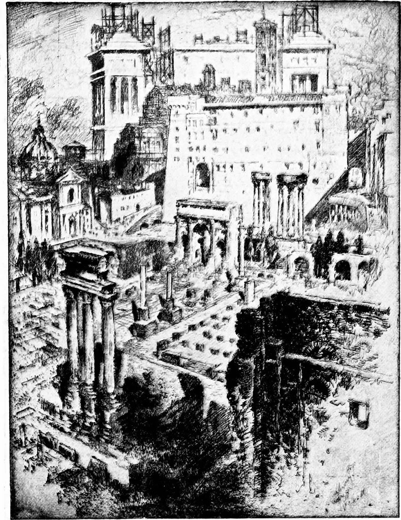 An illustration from Modern etchings, mezzotints and dry-points, 1913, leaf 152