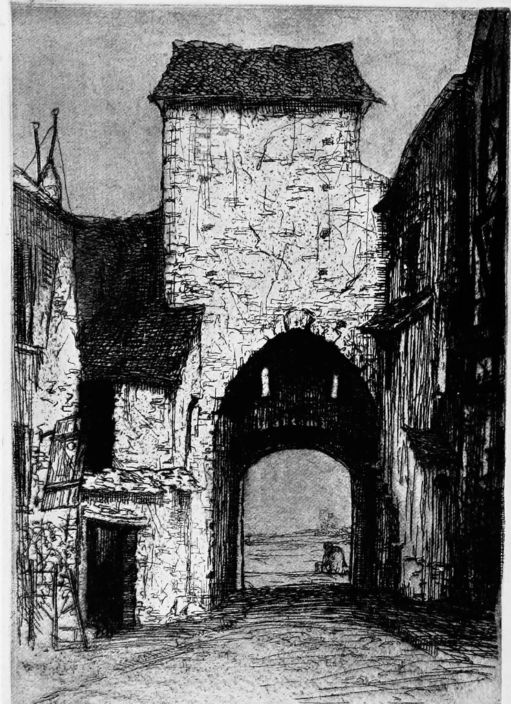An illustration from Modern etchings, mezzotints and dry-points, 1913, leaf 163
