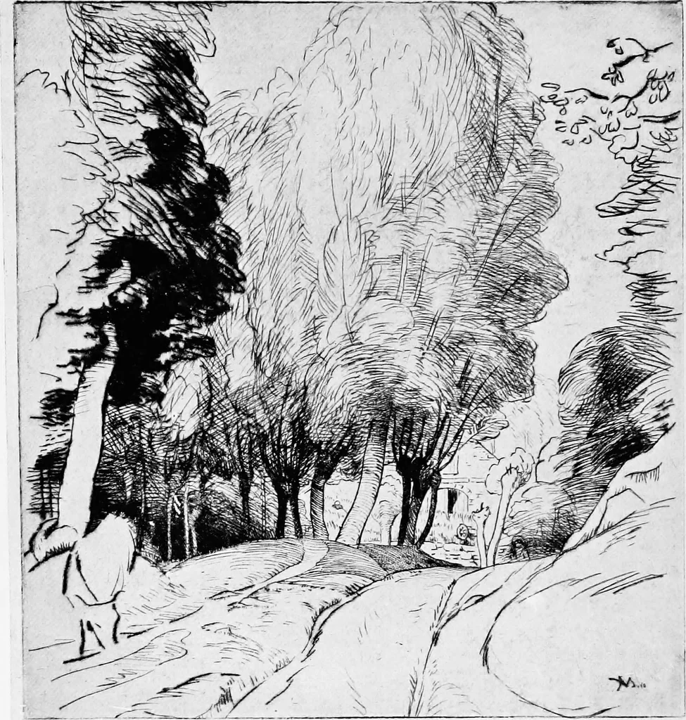 An illustration from Modern etchings, mezzotints and dry-points, 1913, leaf 175