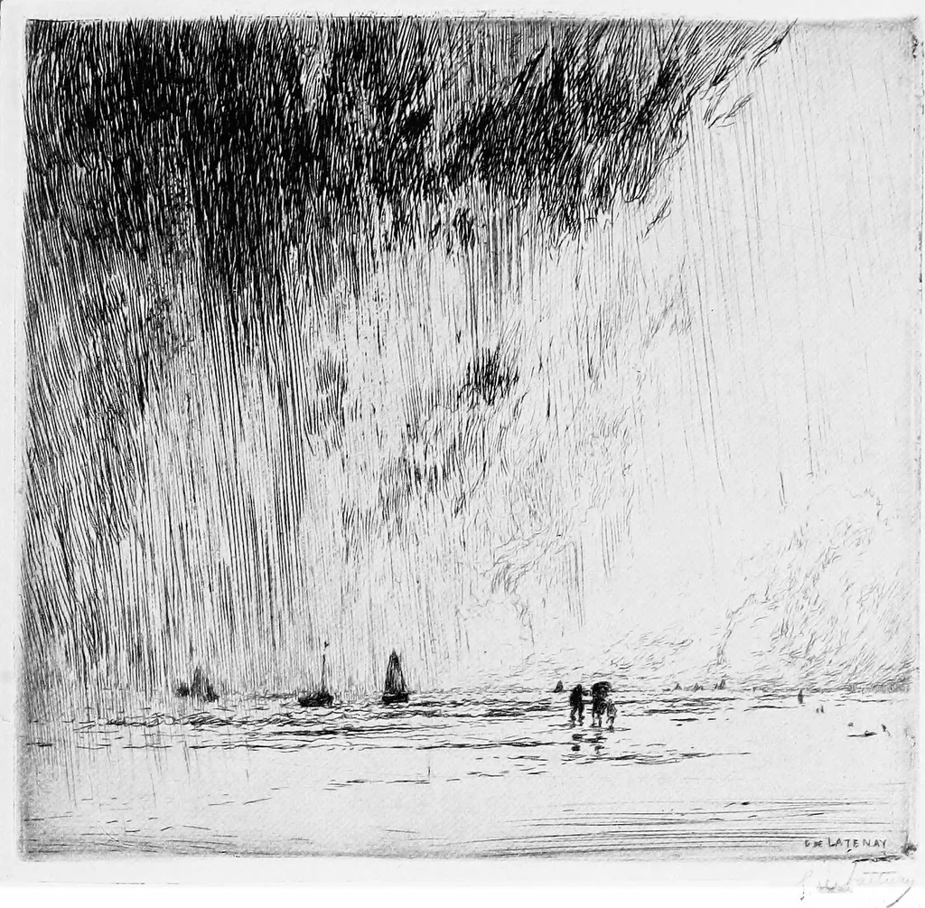 An illustration from Modern etchings, mezzotints and dry-points, 1913, leaf 186