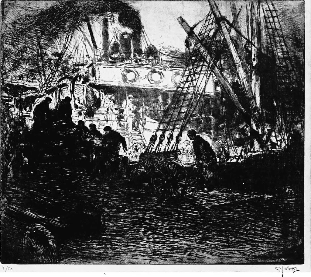 An illustration from Modern etchings, mezzotints and dry-points, 1913, leaf 188