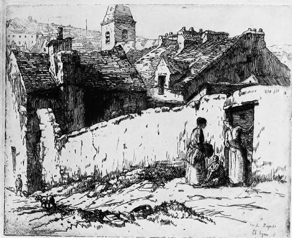 An illustration from Modern etchings, mezzotints and dry-points, 1913, leaf 190