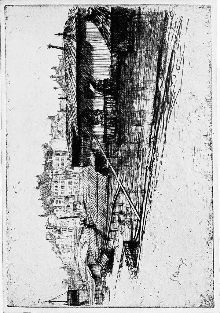 An illustration from Modern etchings, mezzotints and dry-points, 1913, leaf 192