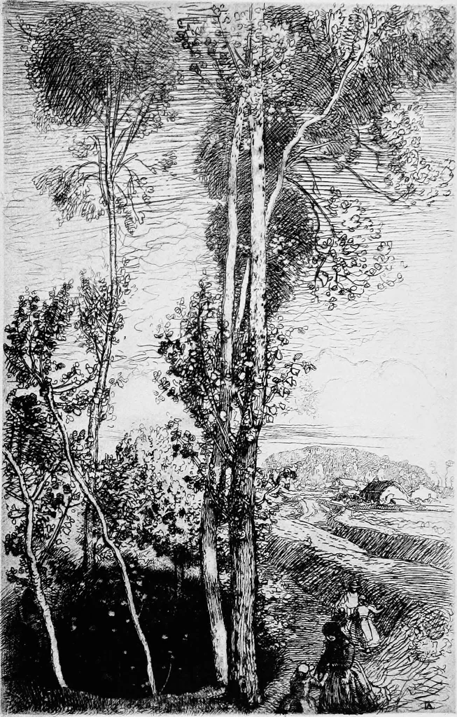 An illustration from Modern etchings, mezzotints and dry-points, 1913, leaf 194
