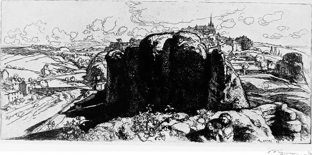 An illustration from Modern etchings, mezzotints and dry-points, 1913, leaf 196