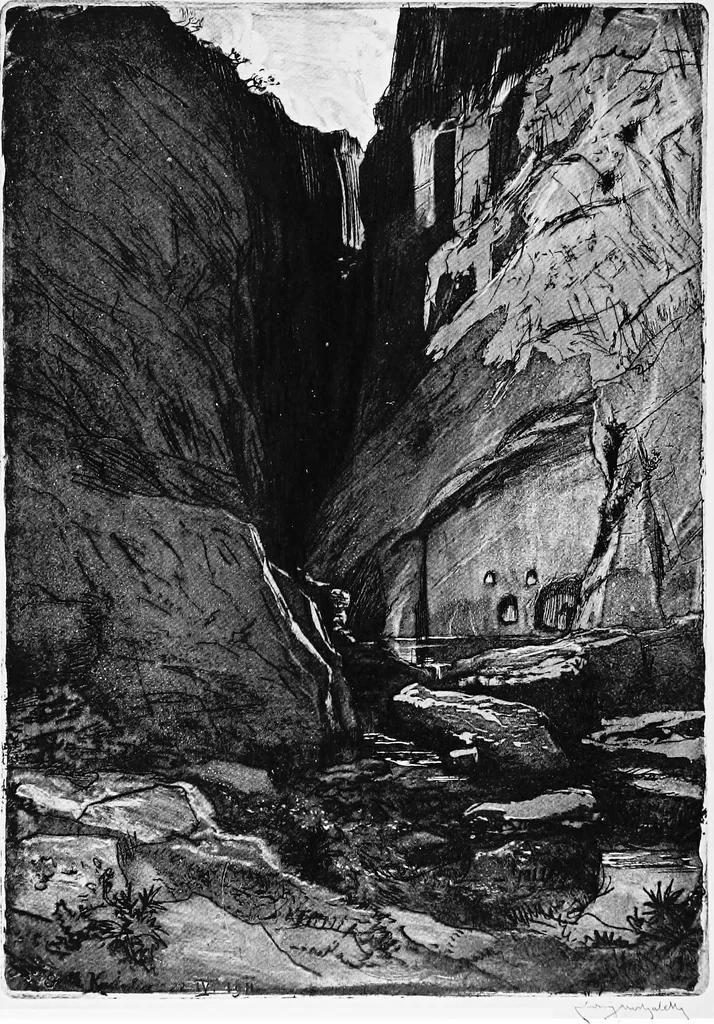 An illustration from Modern etchings, mezzotints and dry-points, 1913, leaf 243
