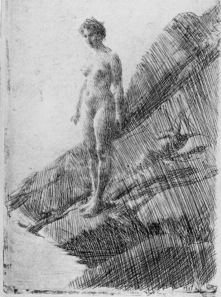 An illustration from Modern etchings, mezzotints and dry-points, 1913, leaf 288