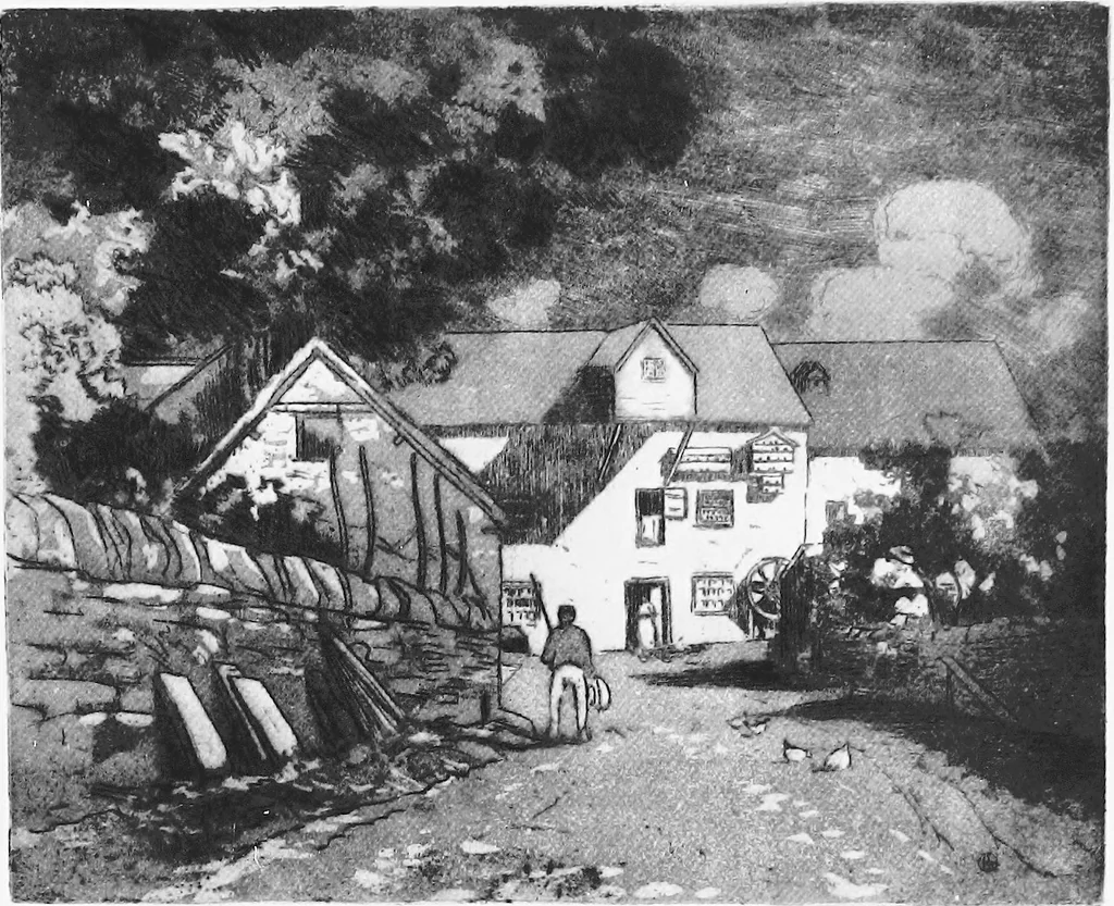 An illustration from Modern etchings, mezzotints and dry-points, 1913, leaf 42