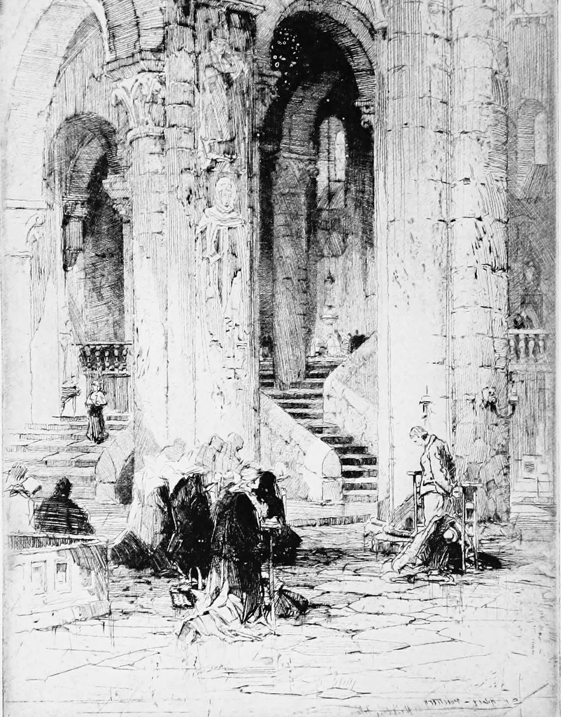 An illustration from Modern etchings, mezzotints and dry-points, 1913, leaf 47