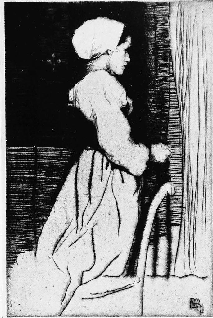 An illustration from Modern etchings, mezzotints and dry-points, 1913, leaf 60